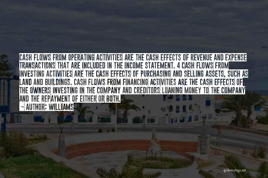 Not Loaning Money Quotes By Williams