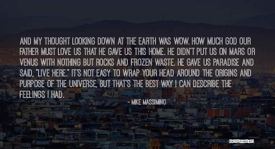 Not Looking Down Quotes By Mike Massimino