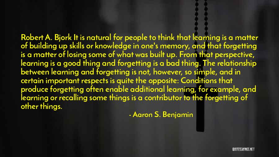 Not Losing Something Good Quotes By Aaron S. Benjamin