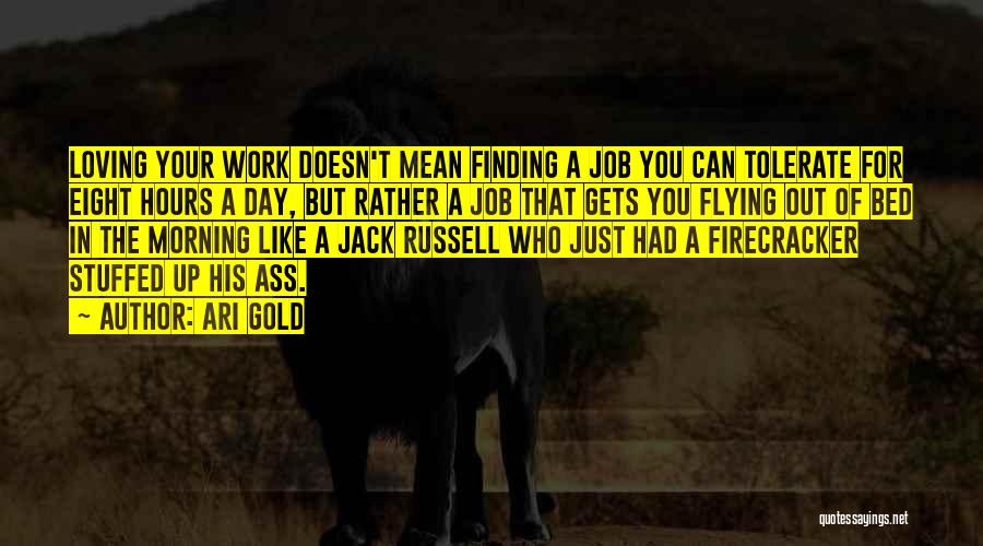 Not Loving Your Job Quotes By Ari Gold