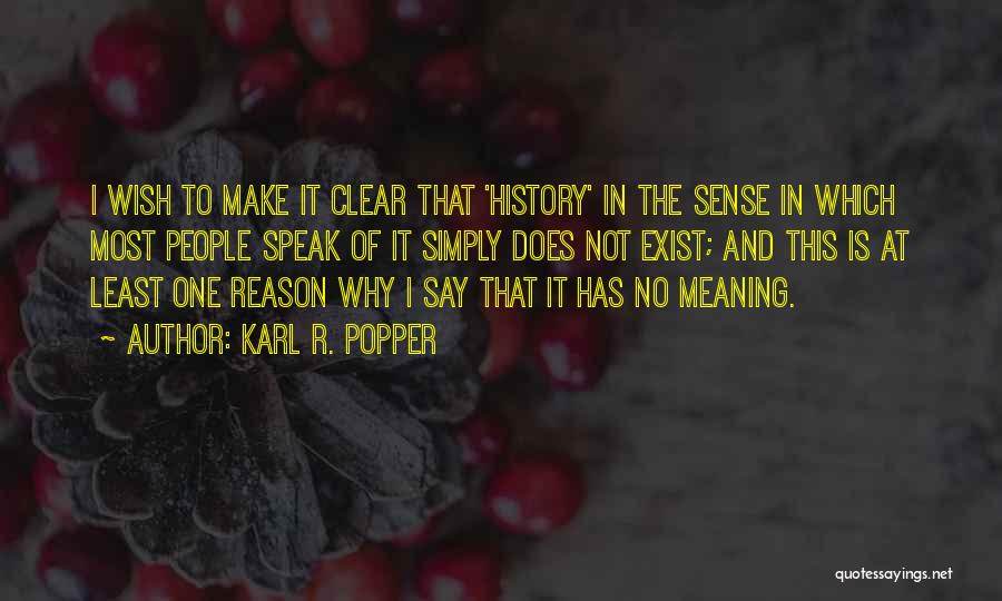 Not Make Sense Quotes By Karl R. Popper