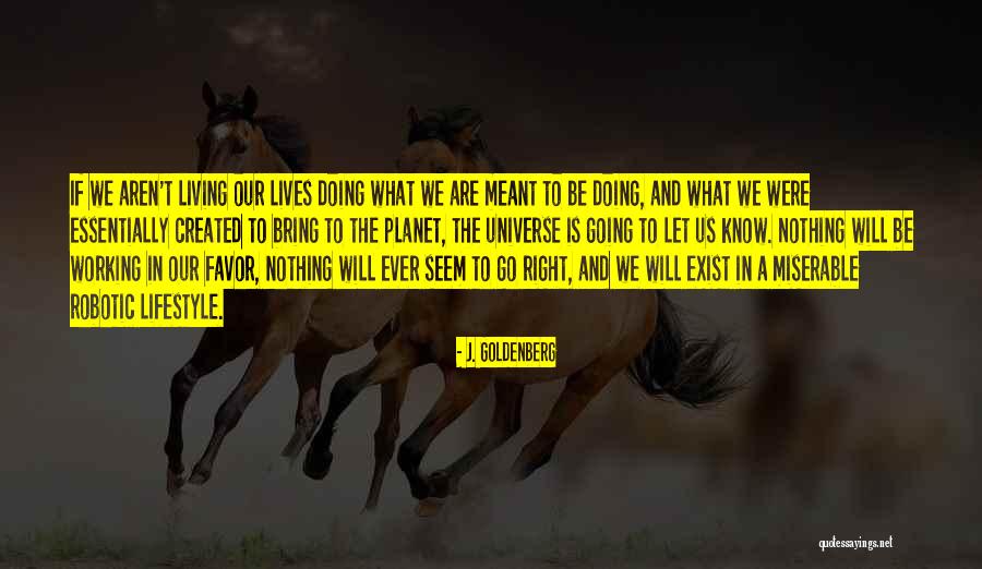 Not Meant To Be Right Now Quotes By J. Goldenberg Not Meant To Be Right Now Quotes By J. Goldenberg