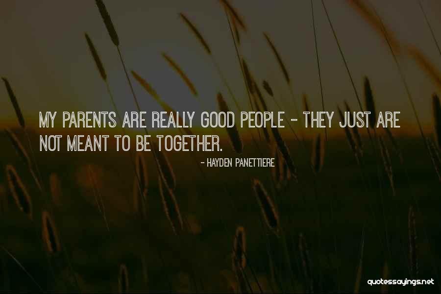 Not Meant Together Quotes By Hayden Panettiere