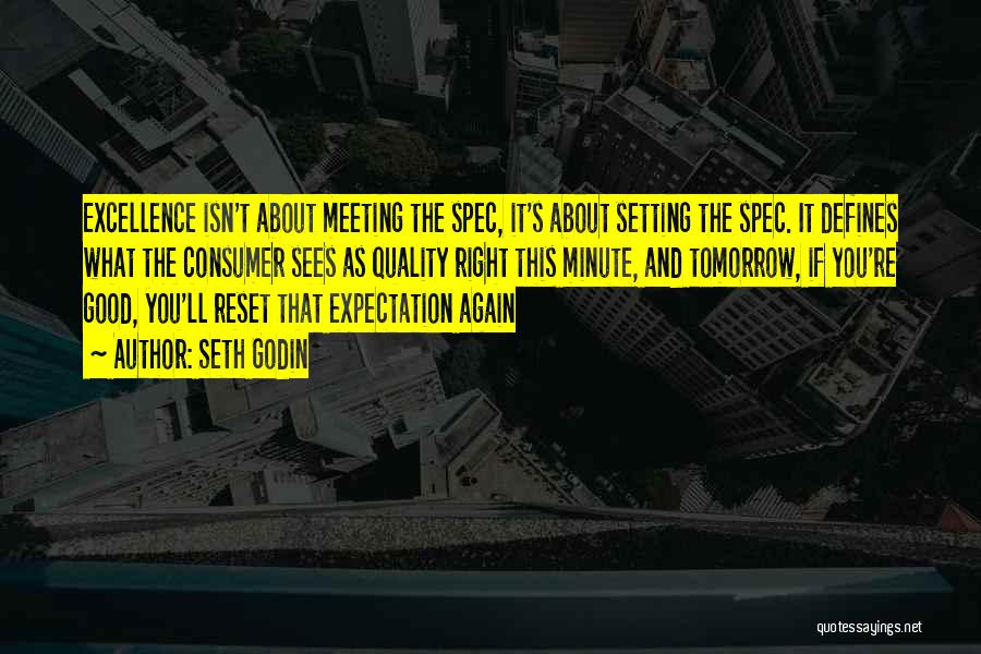 Not Meeting Expectations Quotes By Seth Godin