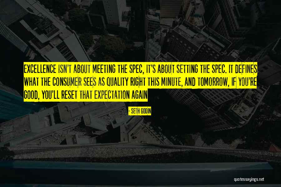 Not Meeting Someone's Expectations Quotes By Seth Godin