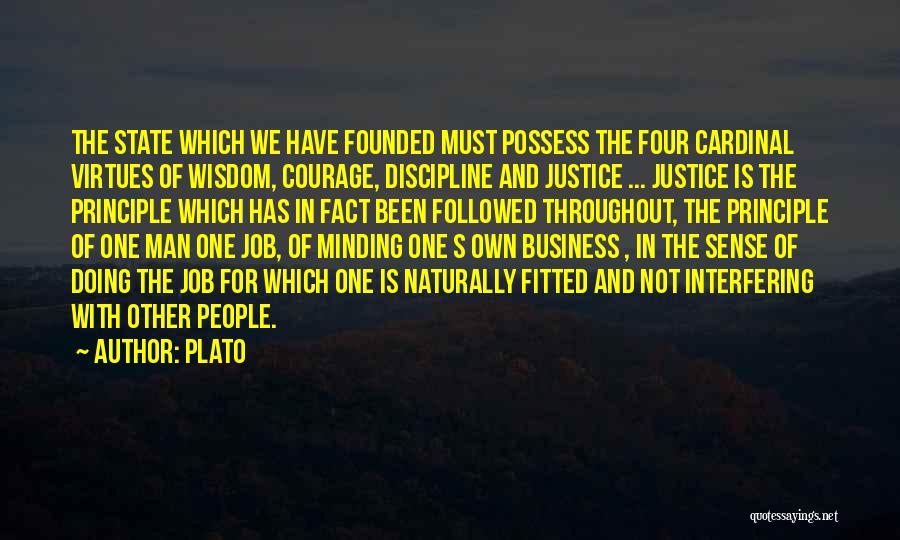 Not Minding Other People's Business Quotes By Plato