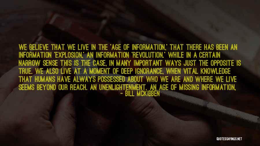 Not Missing A Moment Quotes By Bill McKibben