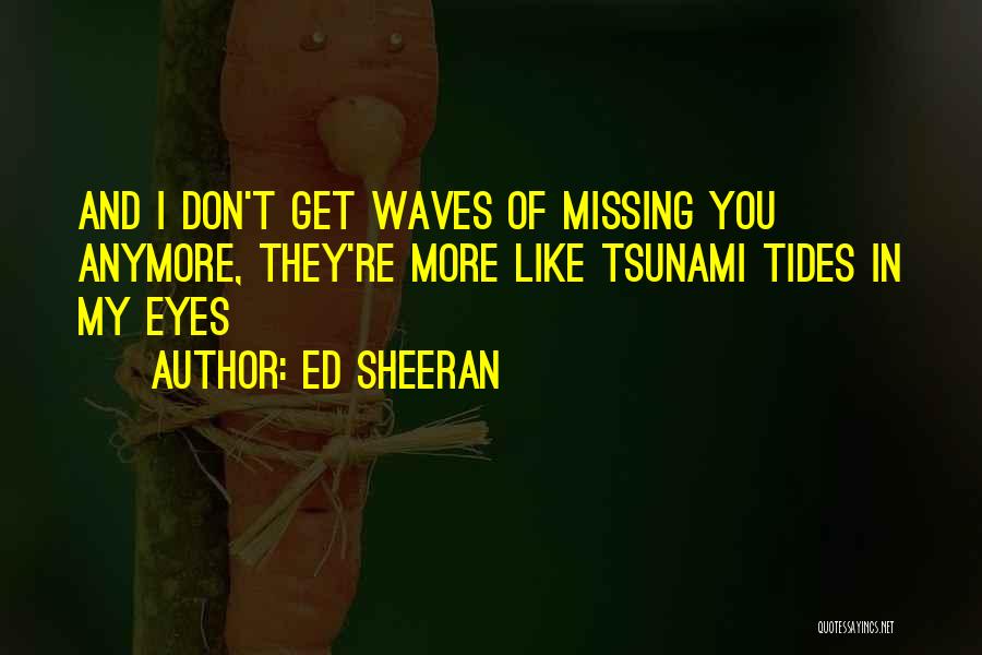 Not Missing Someone Anymore Quotes By Ed Sheeran