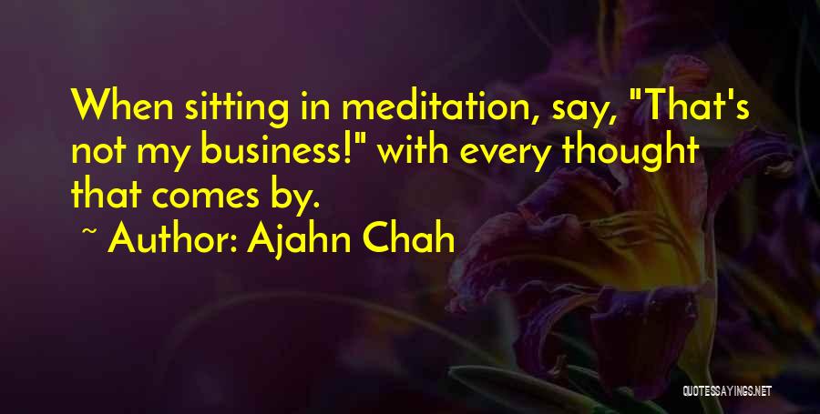 Not My Business Quotes By Ajahn Chah
