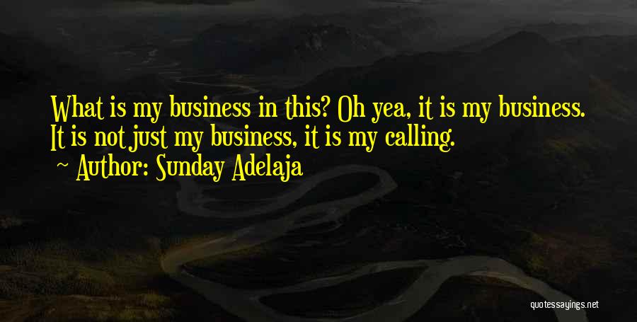 Not My Business Quotes By Sunday Adelaja