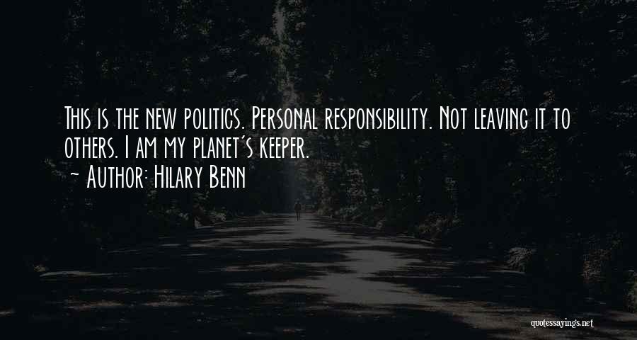 Not My Responsibility Quotes By Hilary Benn