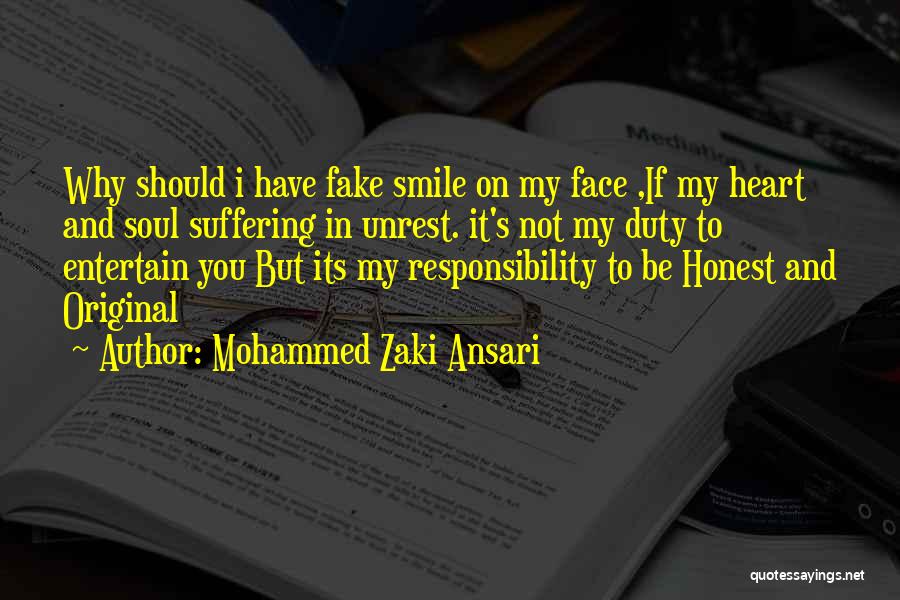 Not My Responsibility Quotes By Mohammed Zaki Ansari