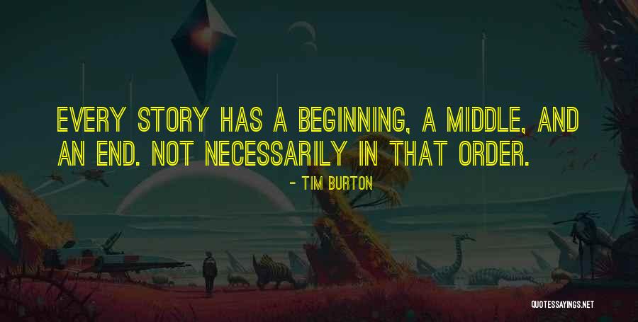 Not Necessarily In That Order Quotes By Tim Burton Not Necessarily In That Order Quotes By Tim Burton