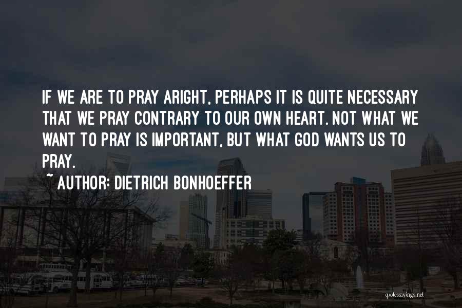 Not Necessary Quotes By Dietrich Bonhoeffer