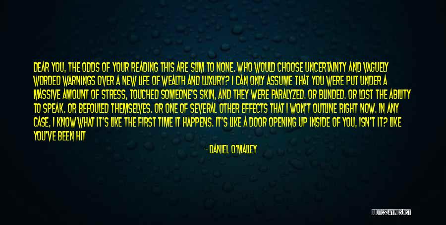 Not Opening Up To Someone Quotes By Daniel O'Malley