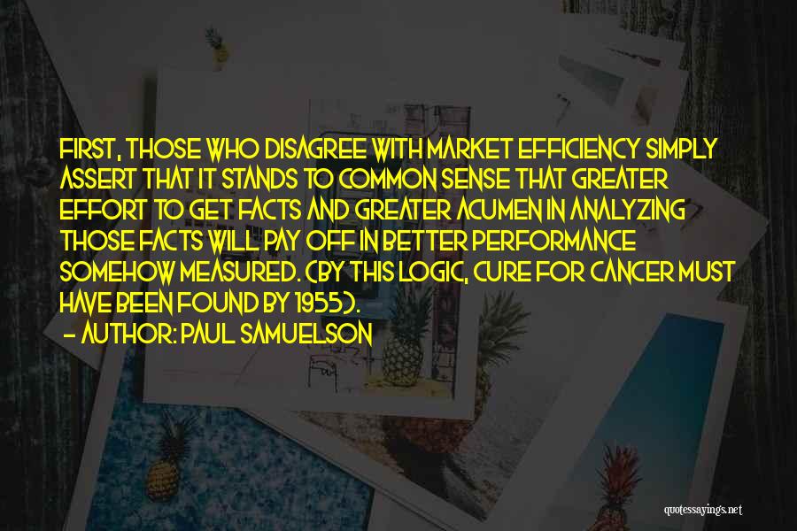Not Over Analyzing Quotes By Paul Samuelson