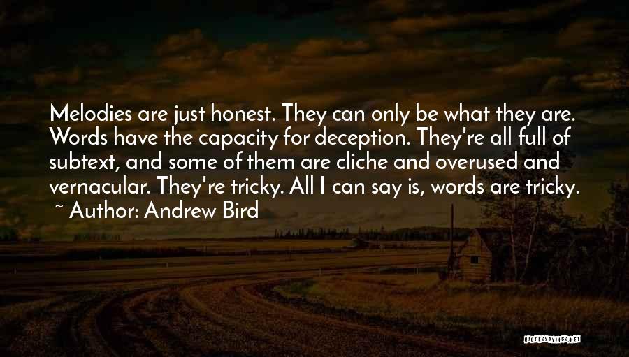 Not Overused Quotes By Andrew Bird