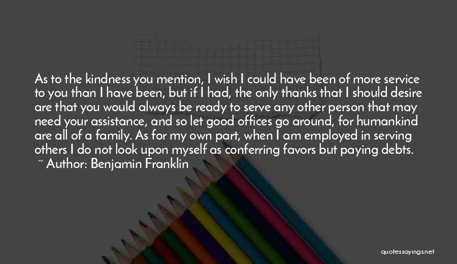 Not Paying Debts Quotes By Benjamin Franklin