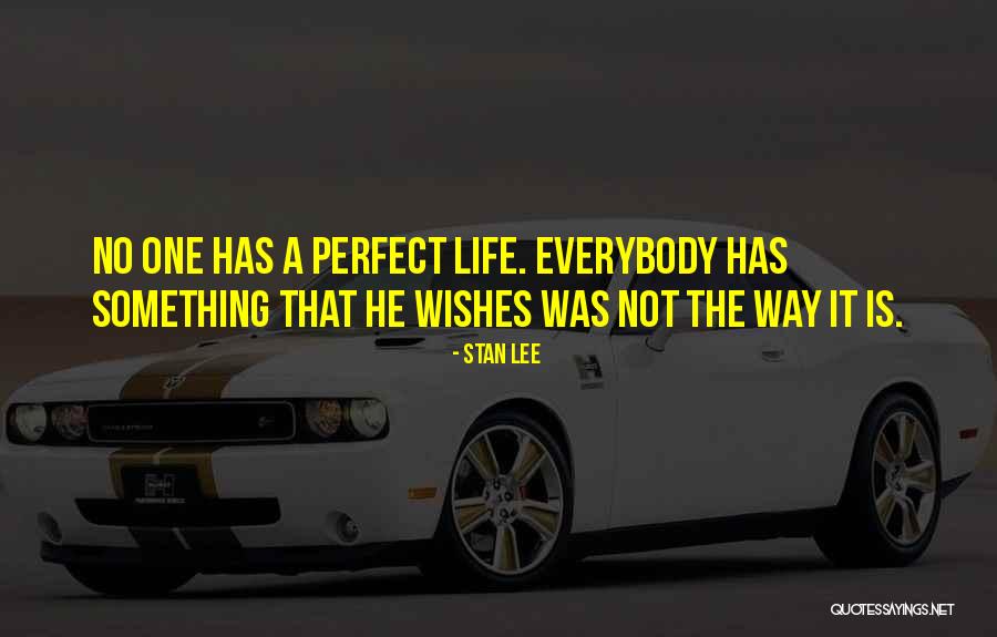 Not Perfect Life Quotes By Stan Lee Not Perfect Life Quotes By Stan Lee