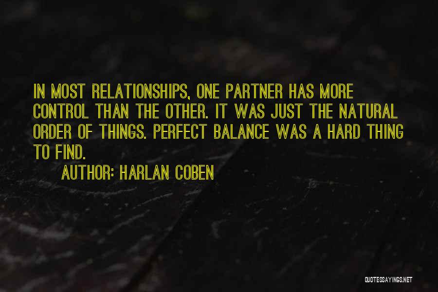 Not Perfect Partner Quotes By Harlan Coben