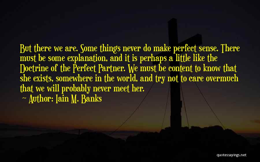 Not Perfect Partner Quotes By Iain M. Banks