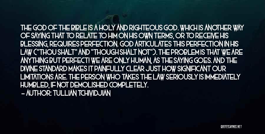 Not Perfect Person Quotes By Tullian Tchividjian