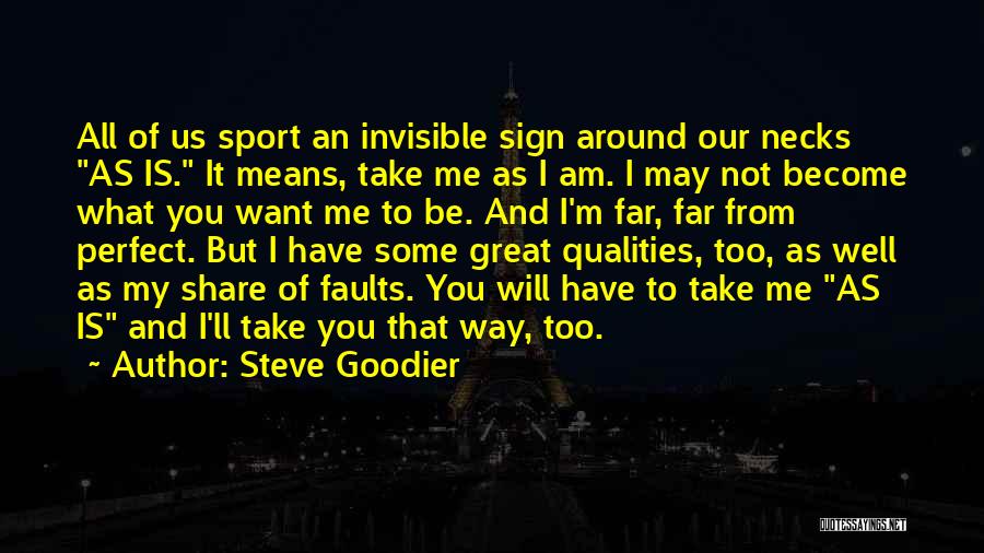 Not Perfect Relationship Quotes By Steve Goodier