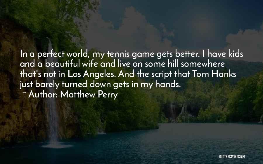 Not Perfect Wife Quotes By Matthew Perry