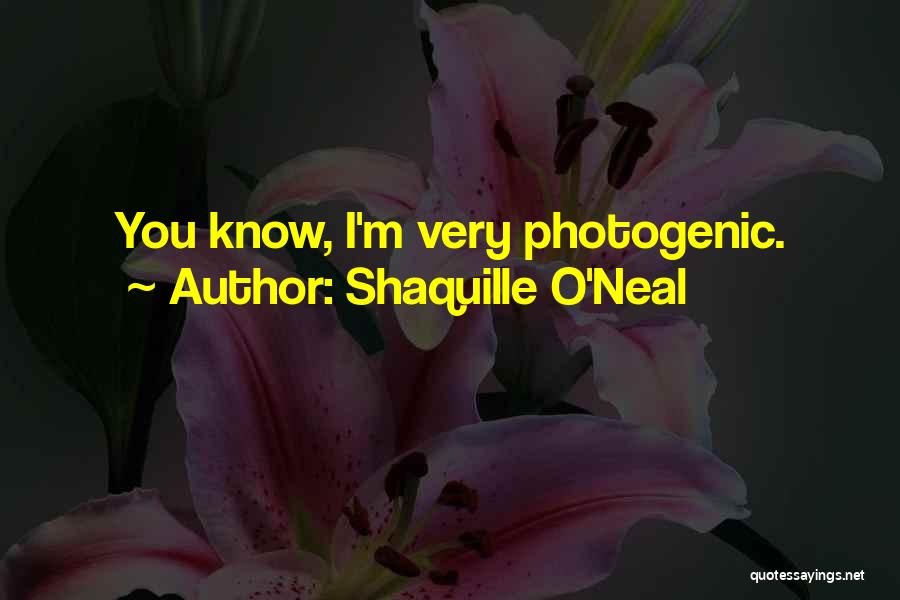 Not Photogenic Quotes By Shaquille O'Neal