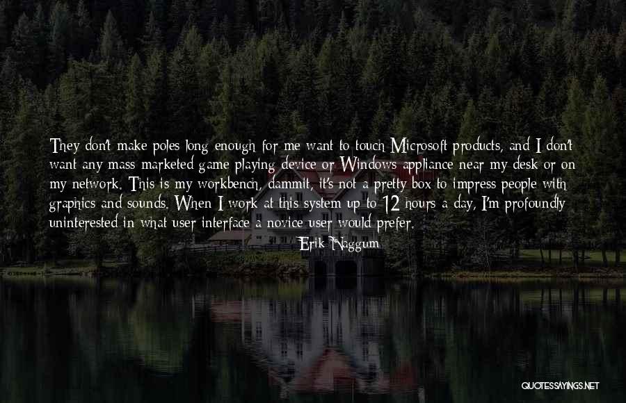 Not Playing Games Quotes By Erik Naggum