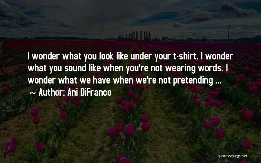 Not Pretending Quotes By Ani DiFranco