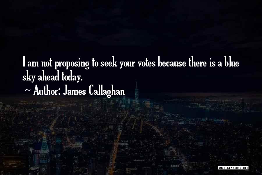 Not Proposing Quotes By James Callaghan