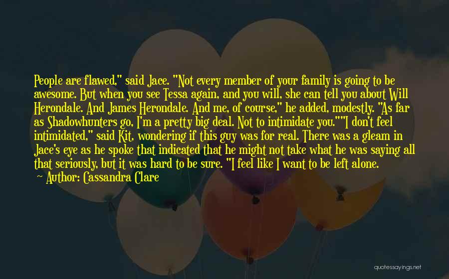Not Real Family Quotes By Cassandra Clare