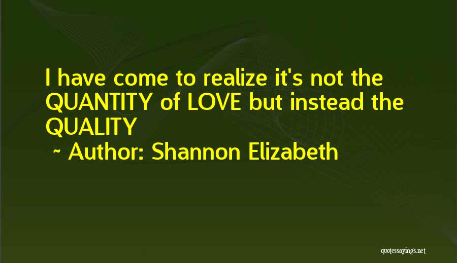 Not Realizing Quotes By Shannon Elizabeth