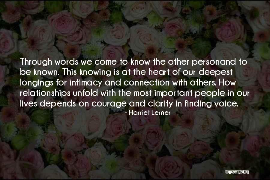 Not Really Knowing A Person Quotes By Harriet Lerner Not Really Knowing A Person Quotes By Harriet Lerner