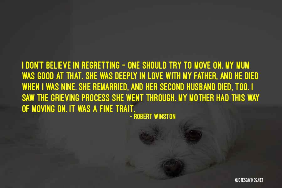 Not Regretting Something Quotes By Robert Winston