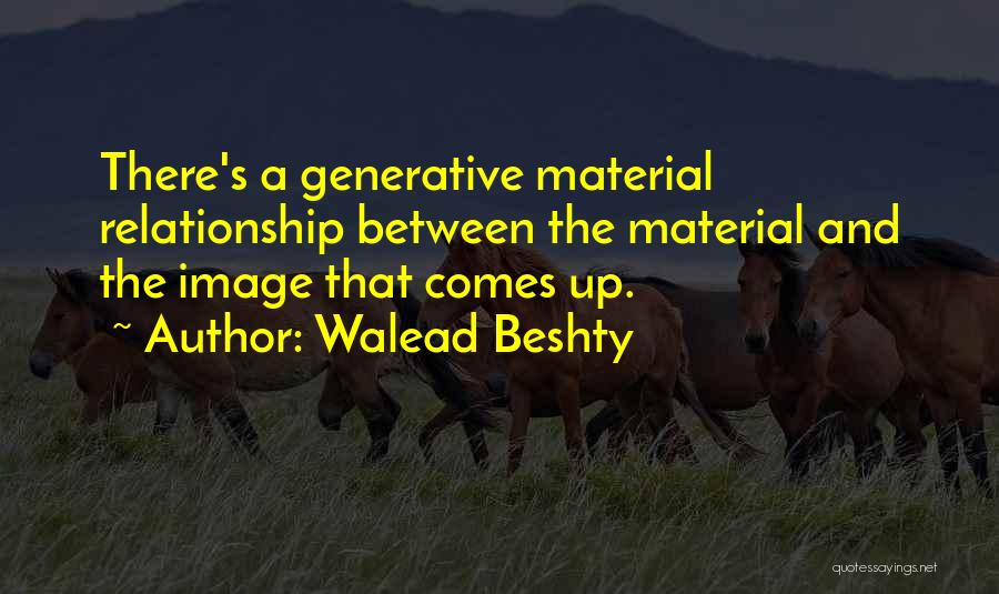 Not Relationship Material Quotes By Walead Beshty