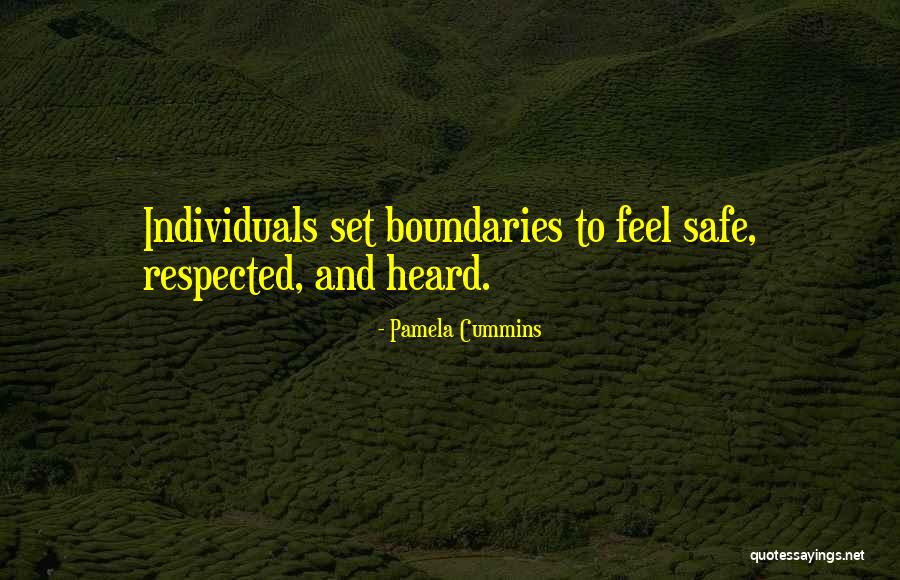 Not Respecting Boundaries Quotes By Pamela Cummins