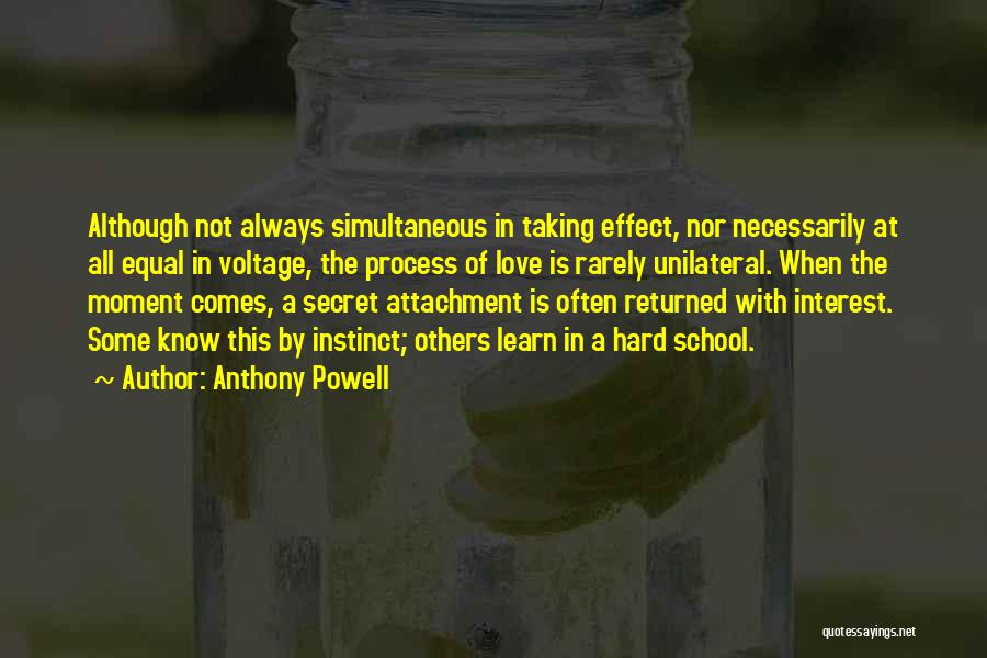 Not Returned Love Quotes By Anthony Powell