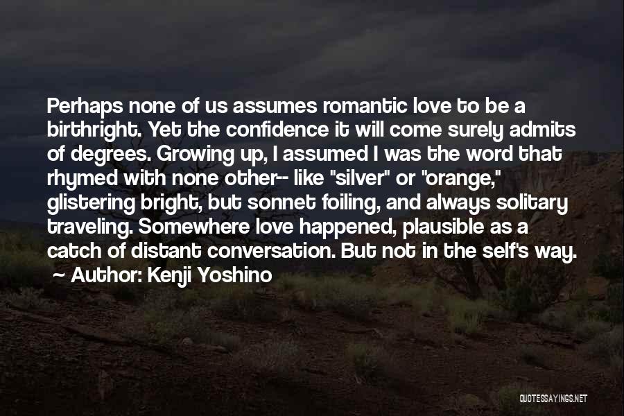 Not Romantic Love Quotes By Kenji Yoshino
