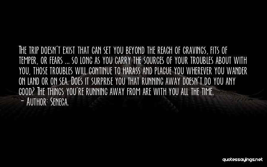 Not Running Away From Your Fears Quotes By Seneca.