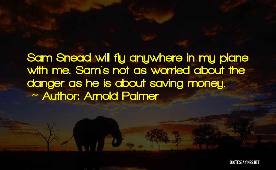 Not Saving Money Quotes By Arnold Palmer