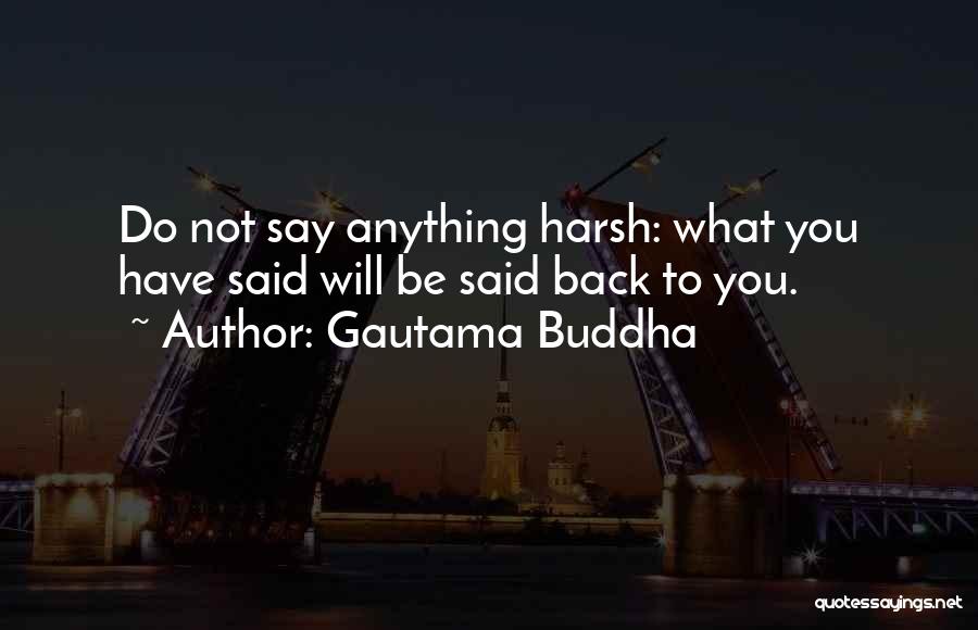 Not Say Anything Quotes By Gautama Buddha