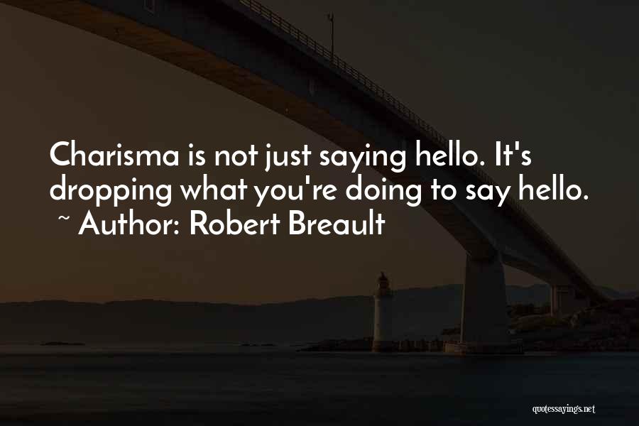 Not Saying Hello Quotes By Robert Breault