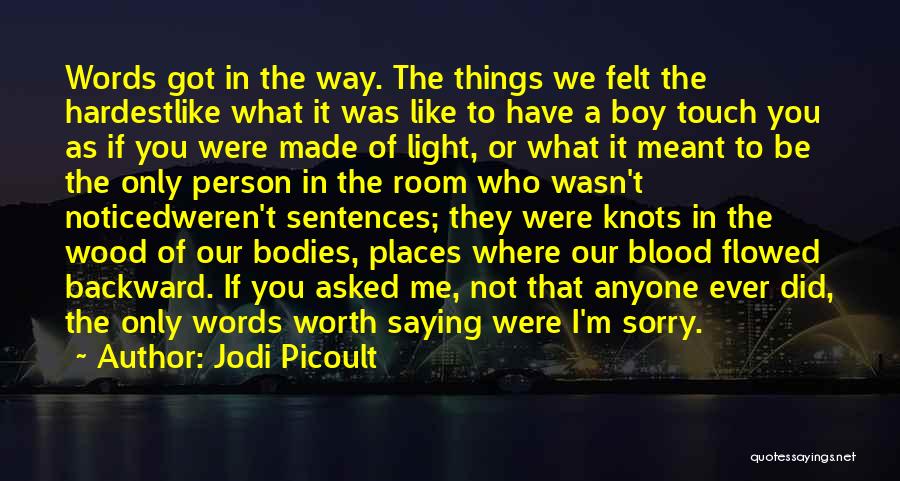 Not Saying The Truth Quotes By Jodi Picoult