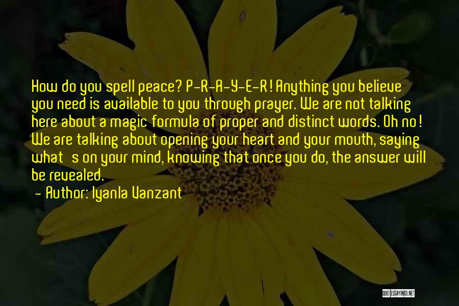 Not Saying What's On Your Mind Quotes By Iyanla Vanzant