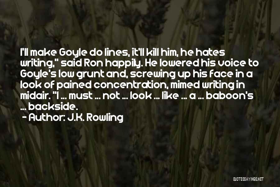 Not Screwing Up Quotes By J.K. Rowling