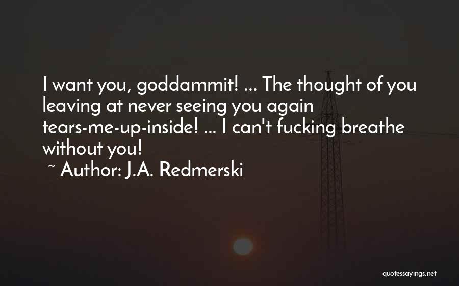 Not Seeing Someone Never Again Quotes By J.A. Redmerski
