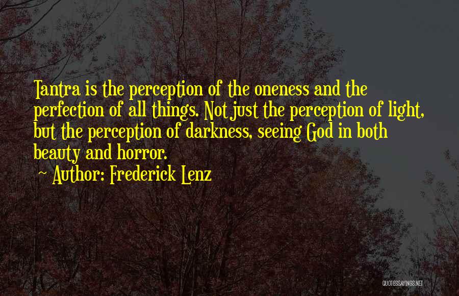 Not Seeing The Light Quotes By Frederick Lenz