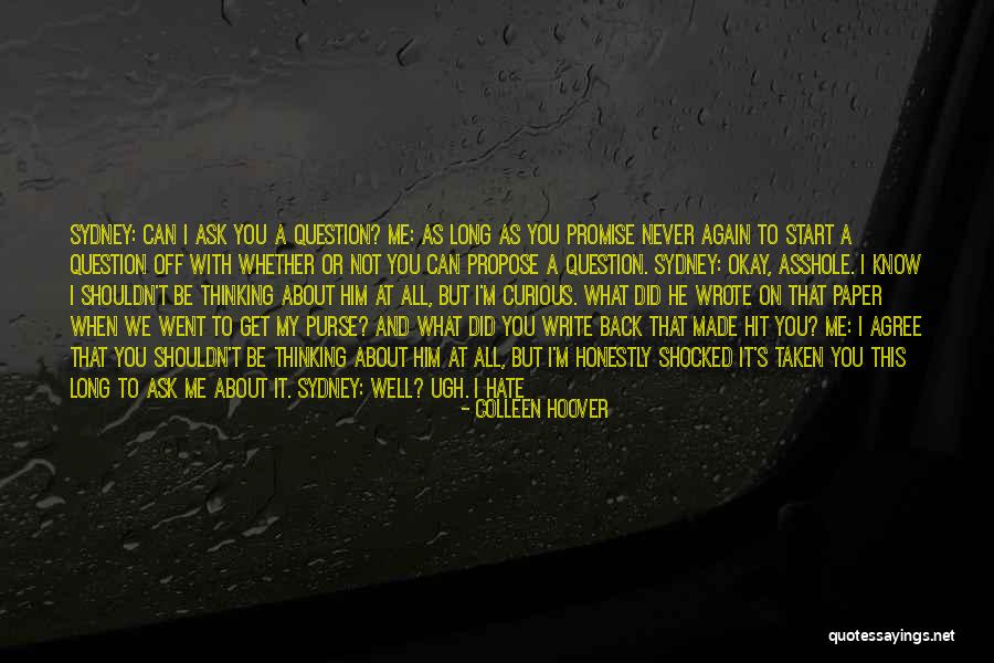 Not Shocked Quotes By Colleen Hoover